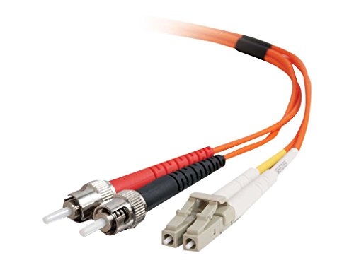 C2G 1m Glasfaser/Glasfaserkabel fàur Fast Ethernet, Fibre Channel, ATM und Gibabit Patchkabel LC/ST LSZH Duplex Multimode 50/125 Glasfaserkabel von C2G