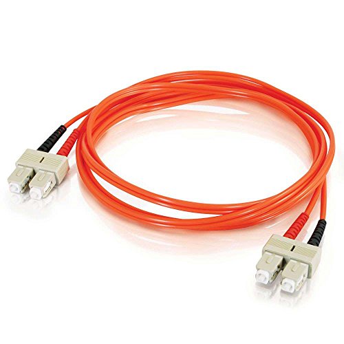 C2G 1m Glasfaser/Glasfaserkabel fàur Fast Ethernet, Fibre Channel, ATM und Gibabit Patchkabel LSZH SC/SC Duplex Multimode 50/125 MM von C2G