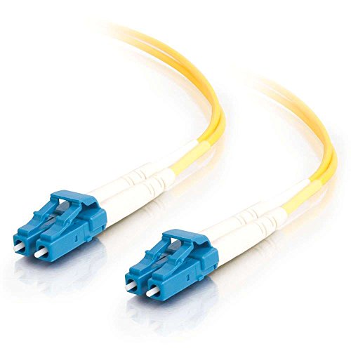 C2G 1m Glasfaser/Glasfaserkabel fàur Gigabit-Ethernet-Anwendungen LC/LC LSZH Duplex Singlemode 9/125 SM Glasfaser von C2G