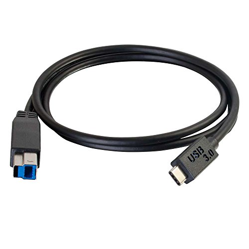 C2G 1m USB-Druckerkabel, USB-C auf USB-B 3. 0 (USB 3. 1 Gen 1) C auf B Kabel. Kompatibel mit Druckern und Scannern von HP, Epson, Brother, Samsung, Cannon und Allen Anderen USB-C/B-Geräten von C2G