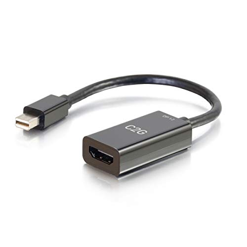 C2G 20CM Mini DisplayPort/Thunderbolt 2 Stecker auf HDMI Buchse Passiv Adapter Konverter - 4K 30Hz von C2G