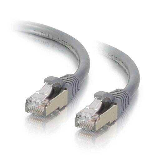 C2G 20M Grau CAT6A Ethernet Gigabit LAN Netzwerkkabel (RJ45) Vernickeltes und kupfergeflochtenes Patch UTP Kabel, Grey von C2G