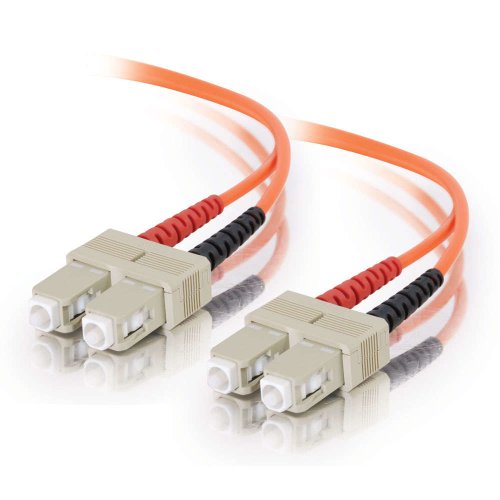 C2G 20m Glasfaser/Glasfaserkabel fàur Fast Ethernet, Fibre Channel, ATM und Gibabit Patchkabel SC/SC Duplex Multimode 62,5/125 MM von C2G