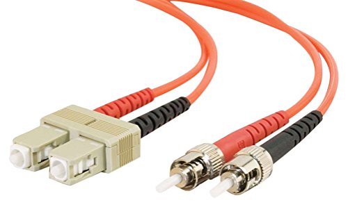 C2G 20m Glasfaser/Glasfaserkabel fàur Fast Ethernet, Fibre Channel, ATM und Gibabit Patchkabel SC/ST Duplex Multimode 62,5/125 MM von C2G