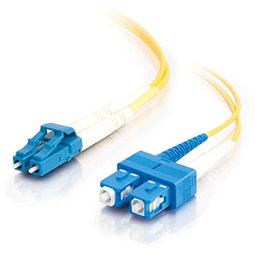 C2G 20m Glasfaser/Glasfaserkabel fàur Gigabit-Ethernet-Anwendungen LC/SC LSZH Duplex Multimode 9/125 SM Glasfaser von C2G