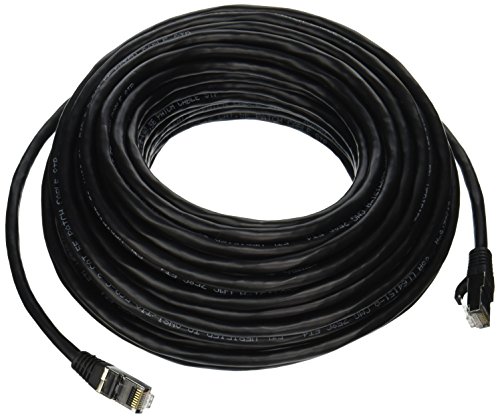 C2G 28705 Cat5e Kabel – snagless geschirmtes Ethernet-Netzwerk-Patchkabel, schwarz (22,86 m) von C2G