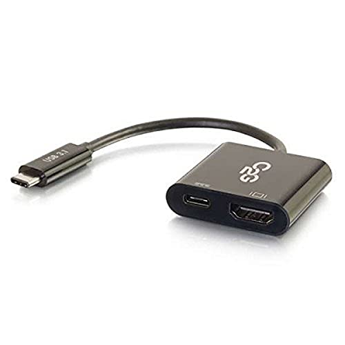 C2G 29531 USB-C auf 4K UHD HDMI Audio/Video Adapter Konverter mit Power Delivery, Schwarz C2G 29531 USB-C auf 4K UHD HDMI Audio/Video Adapter Konverter mit Power Delivery, Schwarz von C2G