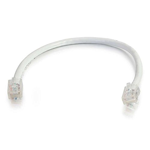 C2G 2M Cat5e Ethernet RJ45 Hochgeschwindigkeits-Netzwerkkabel, LAN-Leitung Weiss Cat5e PVC UTP Patch-Kabel von C2G