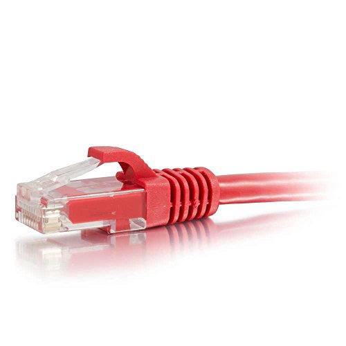 C2G 2M Rot Cat5e Ethernet RJ45 Hohe Geschwindigkeit Netzwerk Kabel, LAN Lead Cat5e Unshielded PVC UTP Patch Kabel von C2G