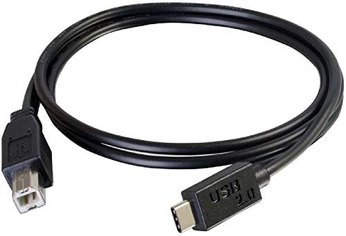 C2G 2M USB-C-Druckerkabel, USB-C auf USB-B 2. 0 Kompatibel mit Druckern und Scannern von HP, Epson, Brother, Samsung, Cannon und Allen Anderen USB-Typ-C/B-Geräten von C2G