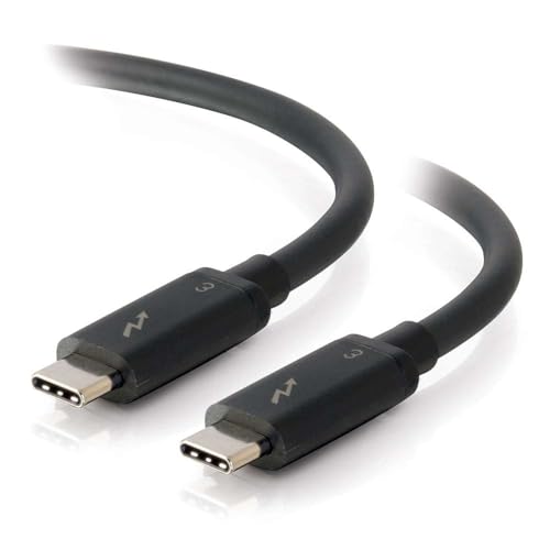 C2G 2M USB-C naar USB-C Thunderbolt 3 100 Watt vermogen Delivery en Data Transfer Lead Geschikt voor gebruik met Galaxy S10, MacBook Pro, iPad Pro, Dell Latitude Google Pixel, Nexus von C2G