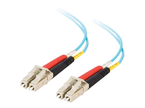 C2G 2m LC-LC 10Gb 50/125 OM3 Duplex Multimode PVC Glasfaserkabel (LSZH) - Aqua von C2G