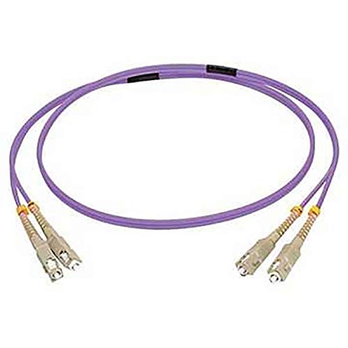 C2G 2m SC/SC OM4 LSZH Fibre Patch - Violett - Patchkabel - SC Multimode (M) auf SC Multimode (M) - 2 m - Glasfaser - 50/125 Mikron - OM4 - Violett von C2G