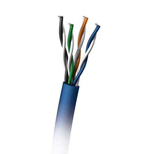 C2G 305M Cat5e Solid 350MHz UTP PVC Kabel, Gigabit Ethernet, Broadband, Audio/Video and Security Capabilities Blau von C2G