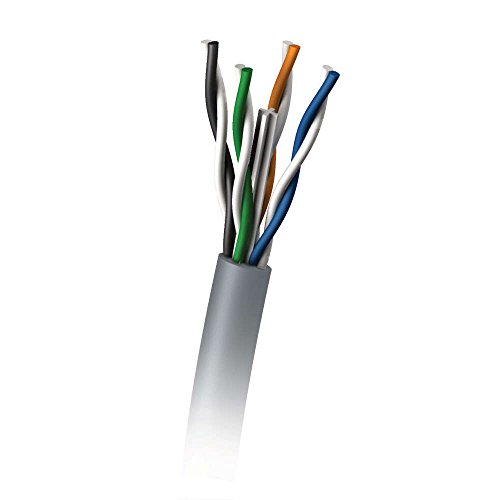 C2G 305M Cat6 Solid 350MHz UTP PVC Kabel, Gigabit Ethernet, Broadband, Audio/Video and Security Capabilities Grau von C2G
