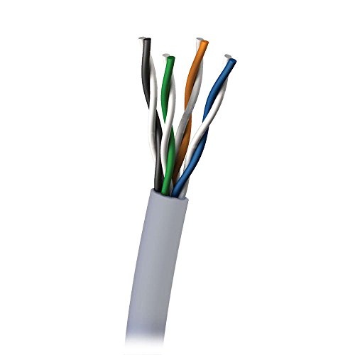 C2G 305M Cat6 Solid 550MHz UTP PVC-Kabel, Gigabit-Ethernet-, Breitband-, Audio/Video- und Sicherheitsfunktionen GRAU von C2G