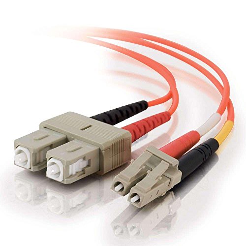 C2G 30m Glasfaser/Glasfaserkabel fàur Fast Ethernet, Fibre Channel, ATM und Gibabit Patchkabel LC/SC Duplex Multimode 62,5/125 MM von C2G