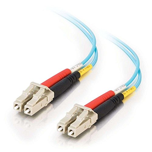 C2G 30m LC-LC 10Gb 50/125 OM3 Duplex Multimode PVC-Glasfaserkabel (LSZH) - Aqua von C2G