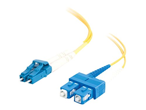 C2G 3m Glasfaser/Glasfaserkabel fàur Gigabit-Ethernet-Anwendungen LC/SC LSZH Duplex Multimode 9/125 SM Glasfaser von C2G