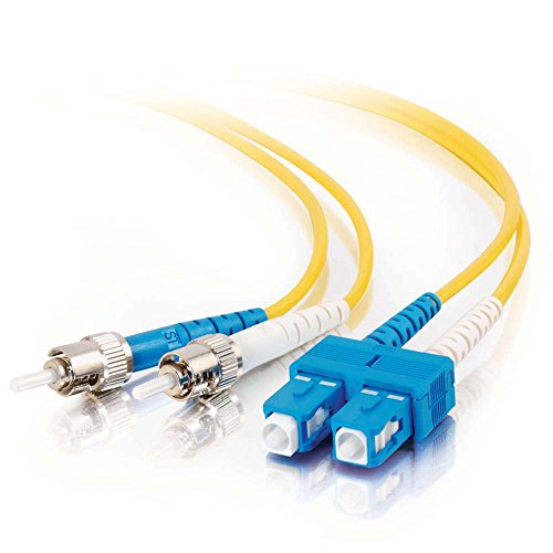 C2G 3m Glasfaser/Glasfaserkabel fàur Gigabit-Ethernet-Anwendungen SC/ST LSZH Duplex Multimode 9/125 SM Glasfaser von C2G