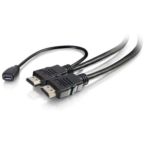 C2G 3m High-Speed-HDMI-Kabel mit integriertem Power-Inserter - 4K 60Hz von C2G