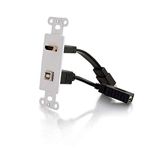 C2G 41013 Composite-Video- und Cinch-Stereo-Audio-Pass-Through-Wandplatte, gebürstetes Aluminium C2G 41013 Composite-Video- und Cinch-Stereo-Audio-Pass-Through-Wandplatte, gebürstetes Aluminium von C2G
