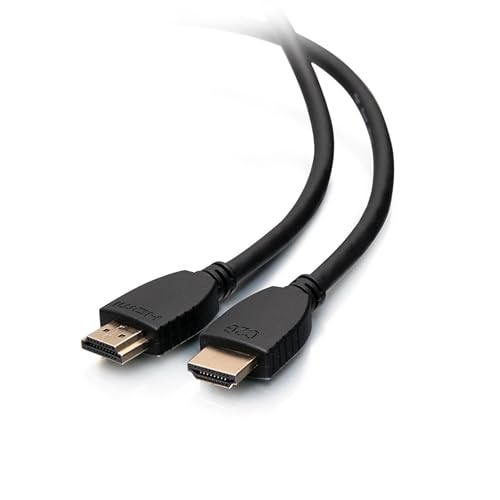 C2G 56783 High Speed HDMI-Kabel mit Ethernet - 4K 60Hz HDMI 2.0 vergoldet, schwarz, 1,8 m von C2G