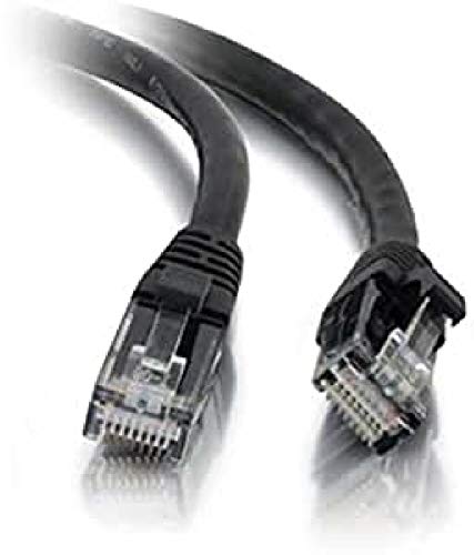 C2G 5M SCHWARZES Cat5e Ethernet RJ45 Hochgeschwindigkeits-Netzwerkkabel, LAN-Leitung Cat5e Ungeschirmtes PVC UTP Patchkabel von C2G