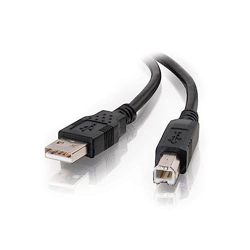 C2G 5M USB-Druckerkabel, USB 2. 0 A auf B Kabel. Kompatibel mit Druckern und Scannern von HP, Epson, Brother, Samsung, Cannon und allen anderen USB A/B-Geräten von C2G