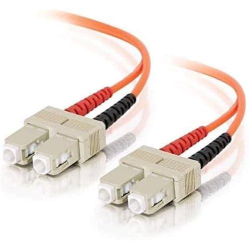 C2G 5m Glasfaser/Glasfaserkabel fàur Fast Ethernet, Fibre Channel, ATM und Gibabit Patchkabel LSZH SC/SC Duplex Multimode 62,5/125 MM von C2G