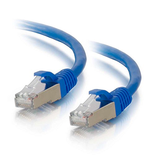 C2G 7M Blau CAT6A Ethernet Gigabit LAN Netzwerkkabel (RJ45) Vernickeltes und kupfergeflochtenes Patch UTP Kabel von C2G