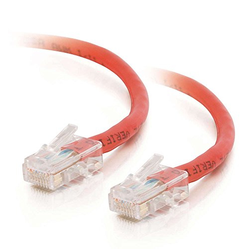 C2G 7M Cat5e Netzwerk Crossover Patchkabel. Xover Ethernet-Kabel, Peer-to-Peer-Computerleitung. Rot CAT5E PVC UTP von C2G
