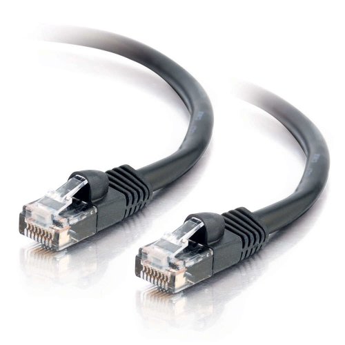 C2G 7M SCHWARZES Cat5e Ethernet RJ45 Hohe Geschwindigkeit Netzwerkkabel, LAN-Leitung Cat5e Ungeschirmtes PVC UTP Patchkabel von C2G