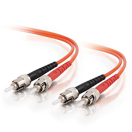 C2G 85473 - Glasfaserkabel (10 m, OFNR, ST, ST, Male Connector/Male Connector, Orange) von C2G