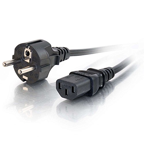 C2G 88541 0.5M Strom Kabel (IEC320C13 to CEE 7/7) 1.5 Foot Kettle Lead Strom Cord von C2G