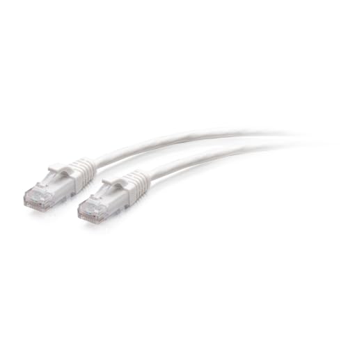 C2G CAT6A Ethernet-Kabel, extra flexibel, 4,5 m, ideal für Router, Modem, Internet, WLAN-Boxen, Xbox, PS5, Smart TV, SKY Q, IP-Kamera, Weiß von C2G