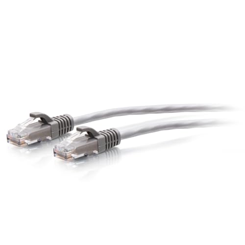 C2G Ethernet-Kabel CAT6A, extra flexibel, für Router, Modem, Internet, WLAN-Boxen, Xbox, PS5, Smart TV, Sky Q, IP-Kamera, 0,6 m, Grau von C2G
