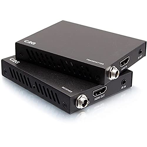 C2G HDMI Over Cat Extender Box Transmitter zu Box Receiver – 4K 60Hz – Verlängert HDMI Video und Audio von C2G
