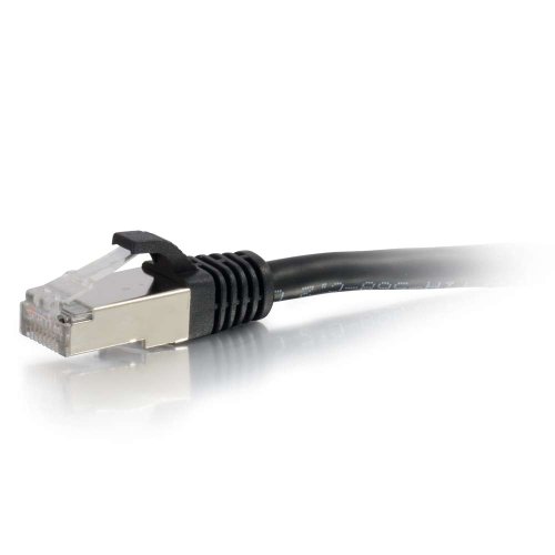 C2G Legrand Cat6 Ethernet-Kabel, Snagless, ungeschirmtes Cat6-Patchkabel, schwarzes Netzwerk-Patchkabel, 6,5 m, snagless STP Ethernet-Kabel, 1 Stück, 00822 von C2G