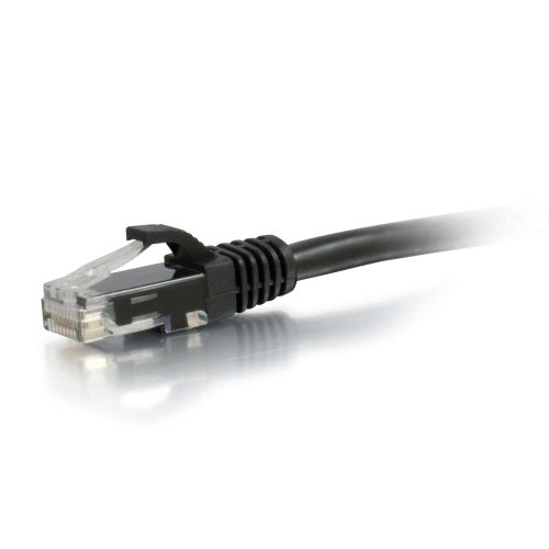 C2G Legrand Cat6a Ethernet-Kabel, Snagless, ungeschirmtes Cat6a-Patchkabel, schwarzes Netzwerk-Patchkabel, 1,8 m, snagless UTP Ethernet-Kabel, 1 Stück, 00728 von C2G