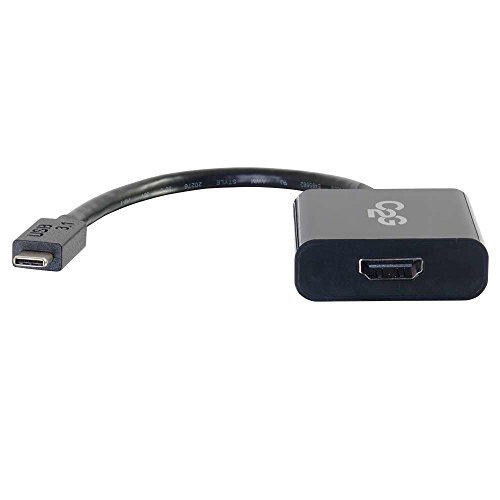 C2G USB C 3. 1 to HDMI 4K Audio & Video Adapter - Schwarz - Suitable for use with MacBook Pro, iPad Pro, Dell Latitude, Google Pixel, Chromebook, Nexus, Huawei and More, 80512 von C2G