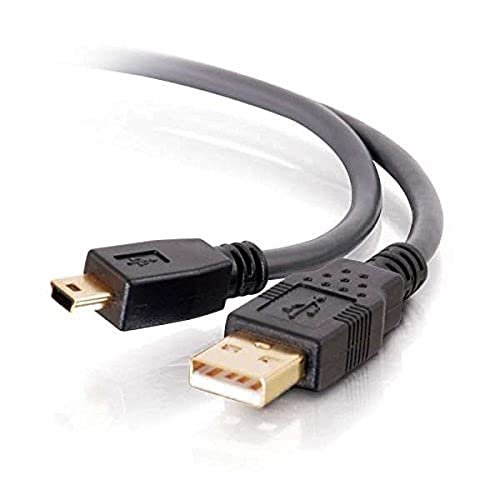 C2G USB Kabel, Mini USB Kabel, USB 2.0 Kabel, USB A auf B Kabel, 16.4ft (5 Meter), Schwarz, Cables to Go 29653 von C2G