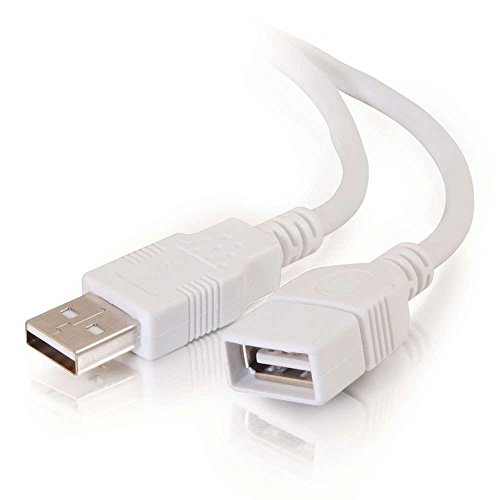 C2G USB Kurzes Verlängerungskabel, USB Kabel, USB A auf A Kabel, weiß, 3,28 Fuß (1 Meter), Kabel zu Go 19003 von C2G