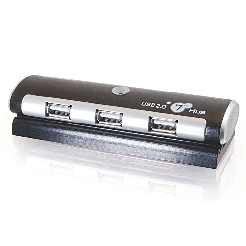 C2G USB Mini-B auf 7 x USB-A 2. 0 Aluminium 7 Port USB Docking Station Hub mit Netzteil von C2G