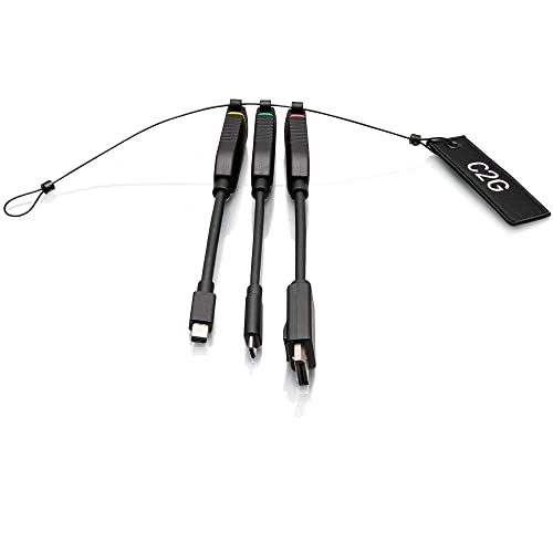 C2G Universal 4K HDMI[R] Dongle Adapter Ring mit farbcodiertem Mini DisplayPort[TM], DisplayPort und USB-C[R] von C2G