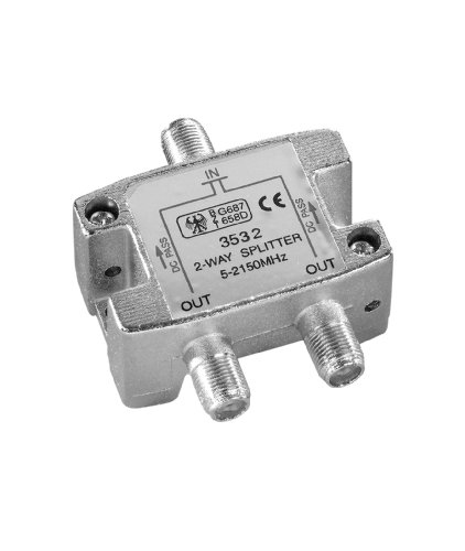 Vivanco STS BV2-NJ Sat Antennenverteiler 2-fach (F-Kupplung - 2x F-Kupplung) von CABLE_OR_ADAPTER