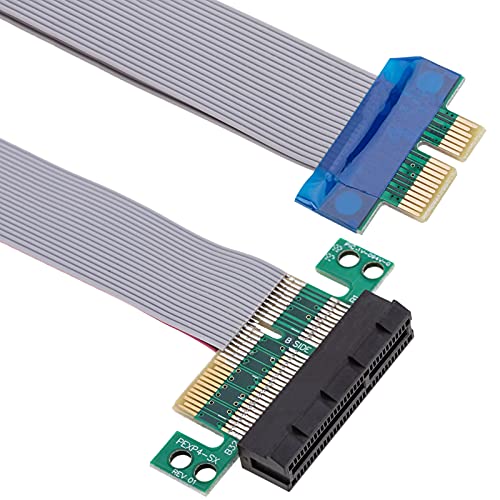 BeMatik - 4X PCIe Verlängerung 19cm Kabel Riser-Karte von CABLEMATIC