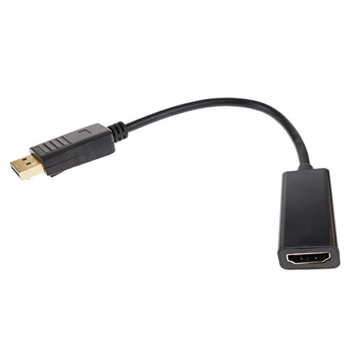 BeMatik - Adapter DisplayPort Stecker auf HDMI-A Weibchen mit 15 cm Kabel von CABLEMATIC