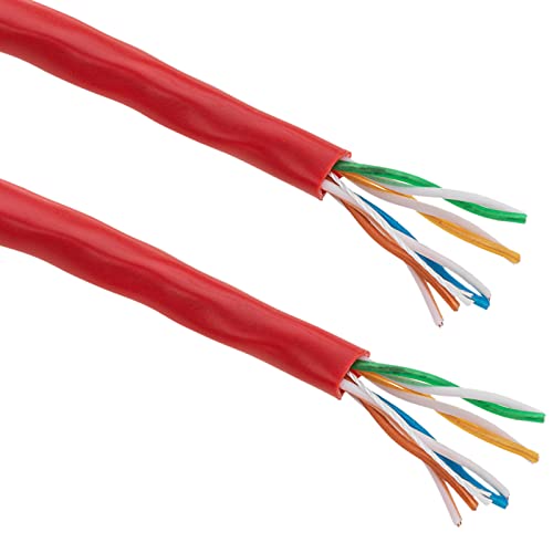 BeMatik - Coil cable CCA 24AWG UTP Kategorie 5e solide red 100m von CABLEMATIC