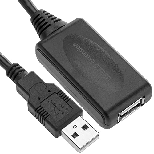 BeMatik - Erweiterung Kabel USB 2.0 Verlängerung 10m A-Stecker auf A-Buchse von BEMATIK.COM